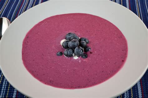 blueberry soup made from